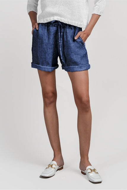 LINEN SHORTS - PLOUMANAC'H - NAUTICO