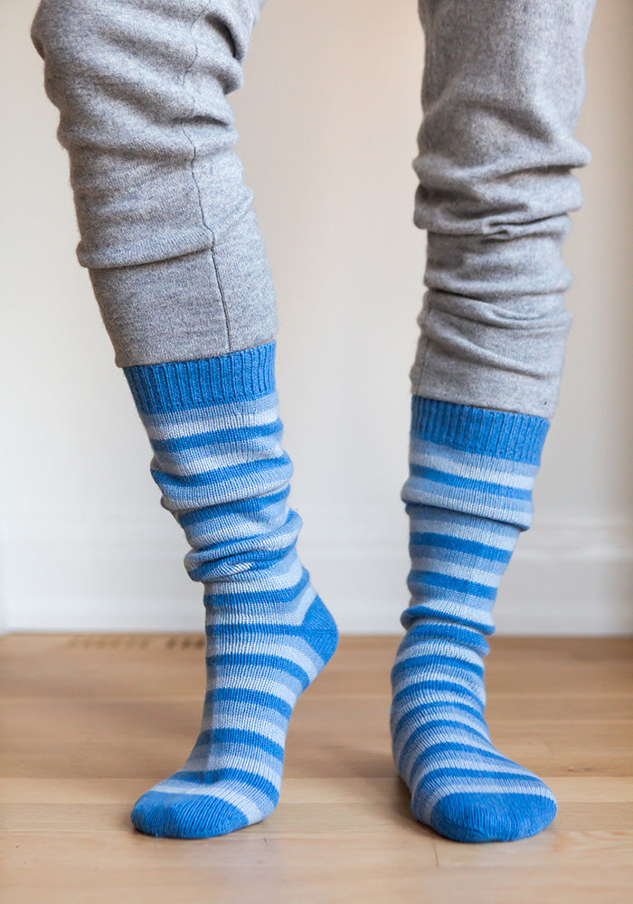 CASHMERE BED SOCKS - LONG