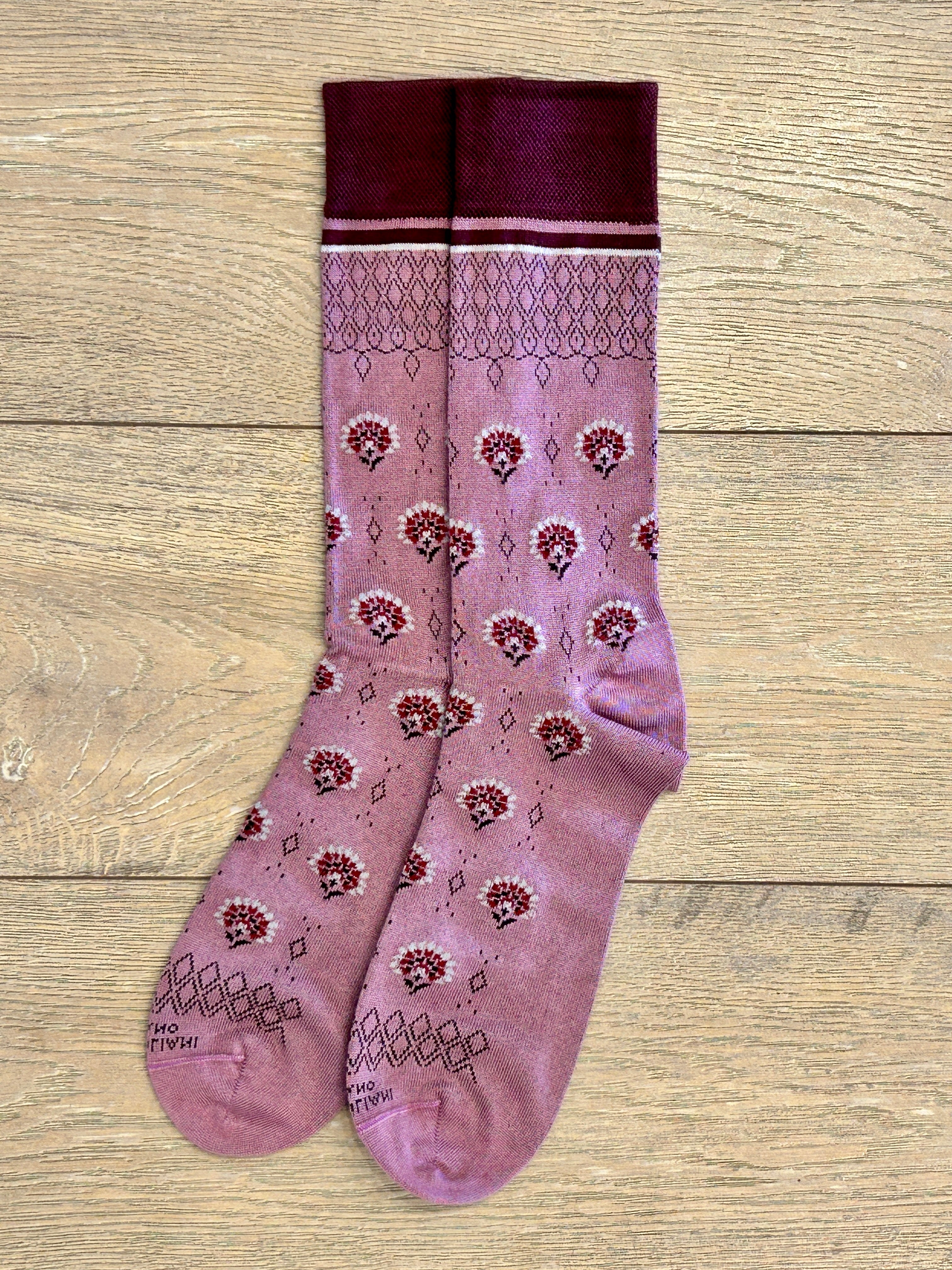 MEN'S CASHMERE SOCKS - ARYA FLOWER