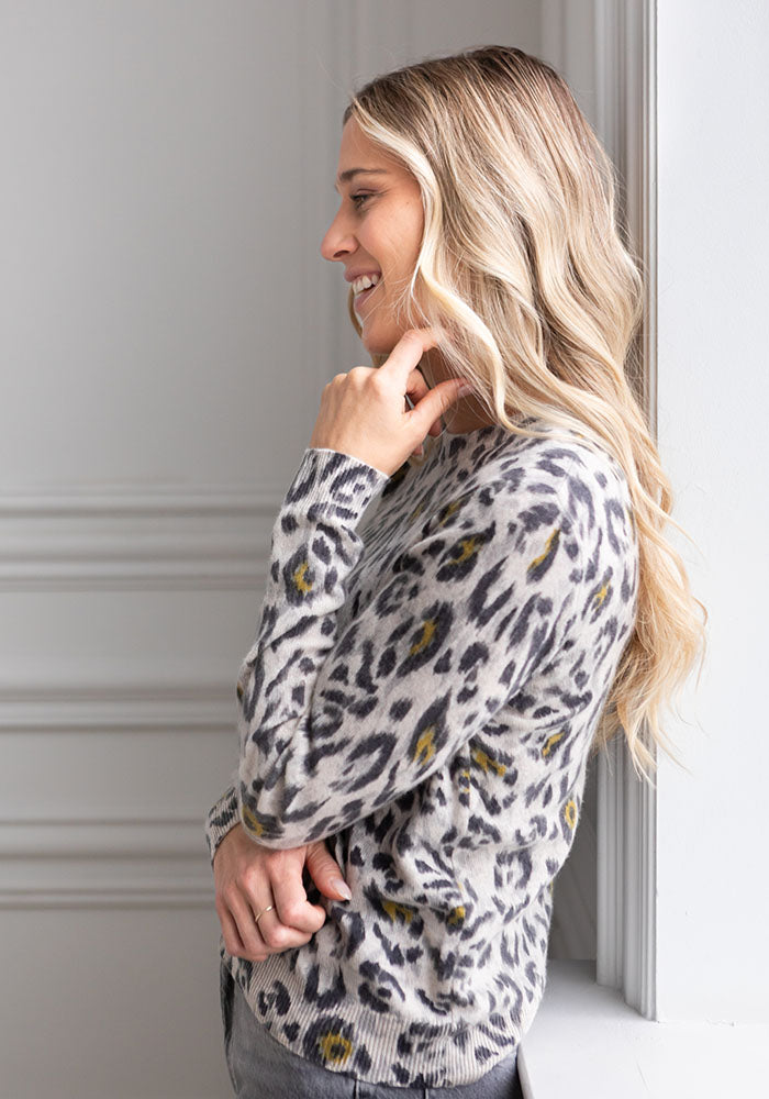 ANIMAL PRINT CREW - KINROSS - AGATE MULTI
