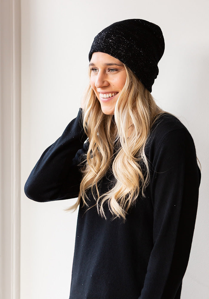 SPARKLE CASHMERE HAT