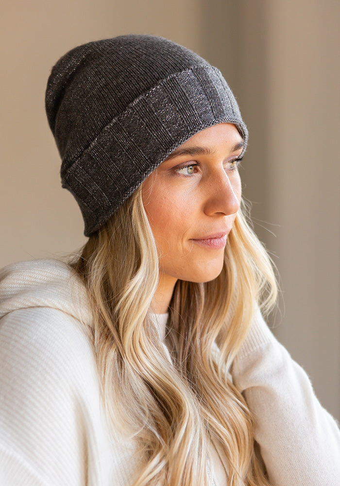 SPARKLE CASHMERE HAT
