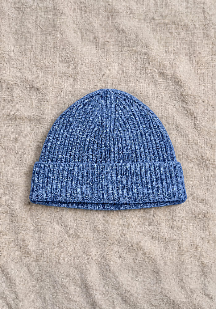LUXE CASHMERE 6 PLY FISHERMAN RIB HAT - MENS