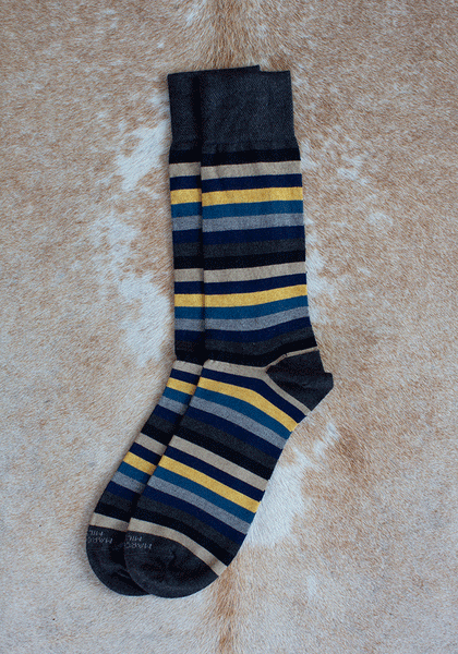 Gents Striped Cashmere Socks