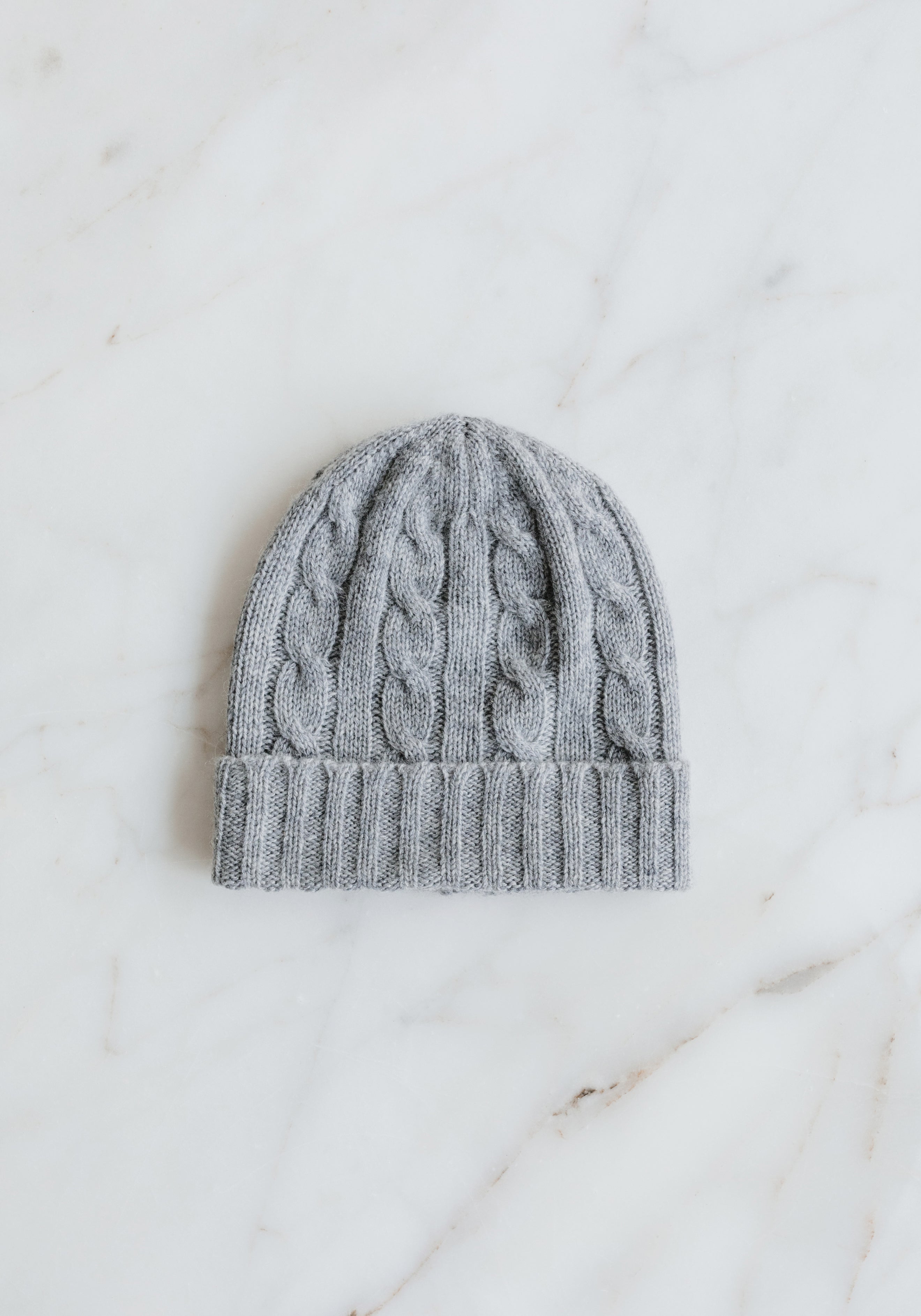 BABY CABLE CASHMERE HAT