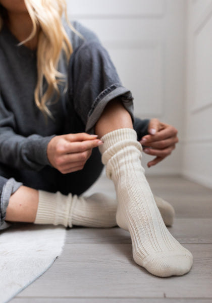 Women's Long Socks in Cotton, Cashmere & More