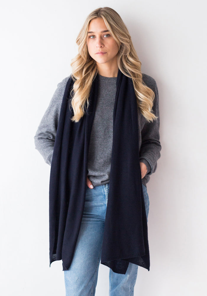 THE EVERYDAY CLASSIC CASHMERE WRAP + SCARF