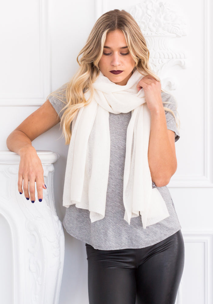 THE EVERYDAY CLASSIC CASHMERE WRAP + SCARF