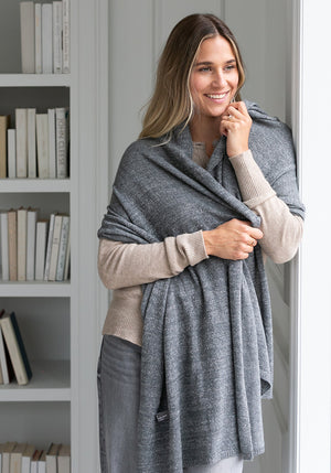 THE EVERYDAY WRAP + SCARF SPARKLE YARN