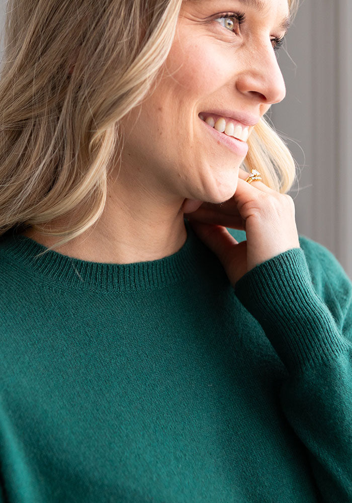 NEW WOMEN'S ROUND NECK - FOREST