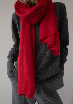 BLACK FRIDAY SCARF - WARM RED