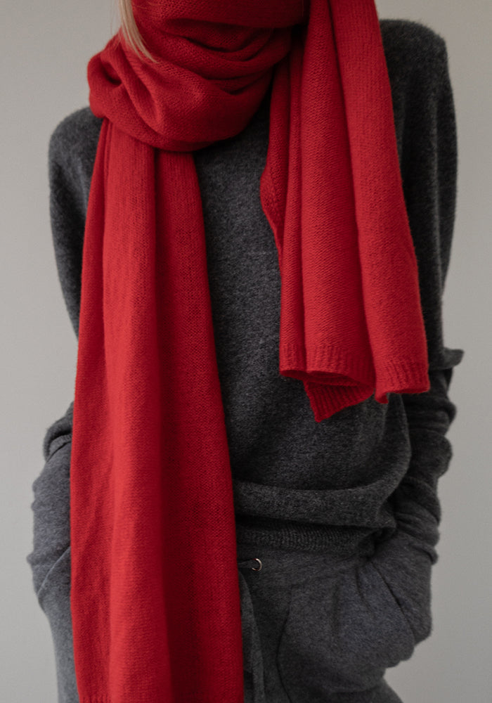 BLACK FRIDAY SCARF - WARM RED