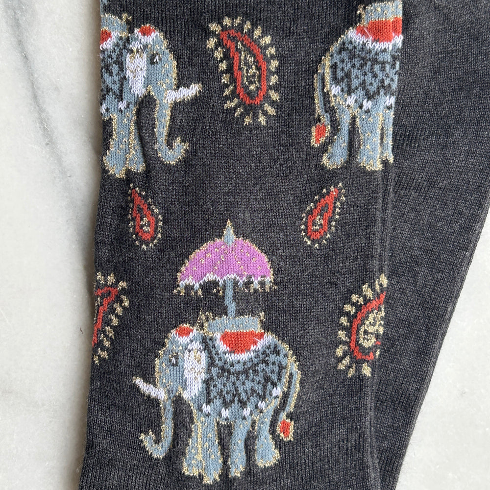 MEN'S CASHMERE SOCKS - ELEPHANT