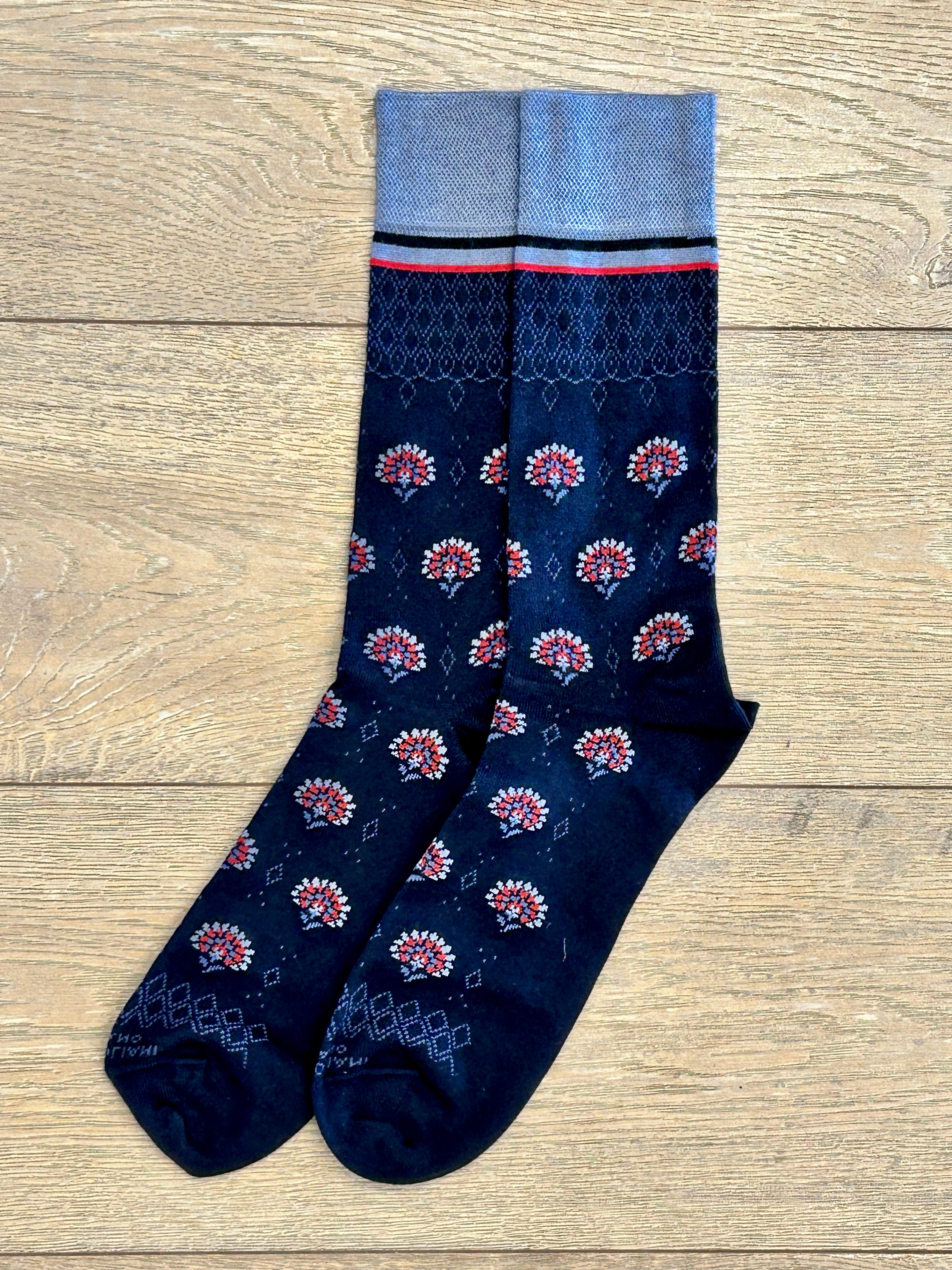 MEN'S CASHMERE SOCKS - ARYA FLOWER