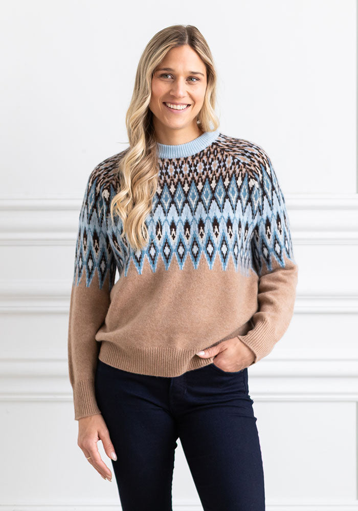 FAIR ISLE CREW - KINROSS - SCOTCH MULTI
