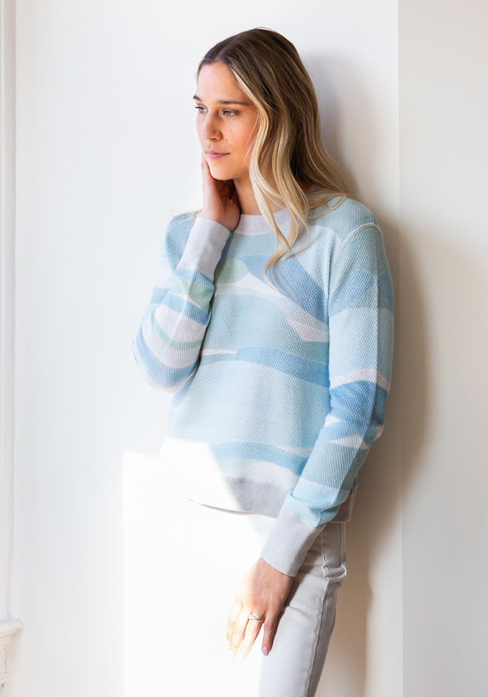 LANDSCAPE PRINT PULLOVER - KINROSS - MULTI