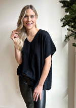 CRYSTAL VEE POPOVER - KINROSS - BLACK