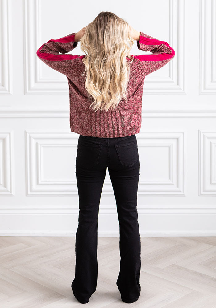 MARLED APRES CHIC CREW - KINROSS - CRANBERRY MULTI