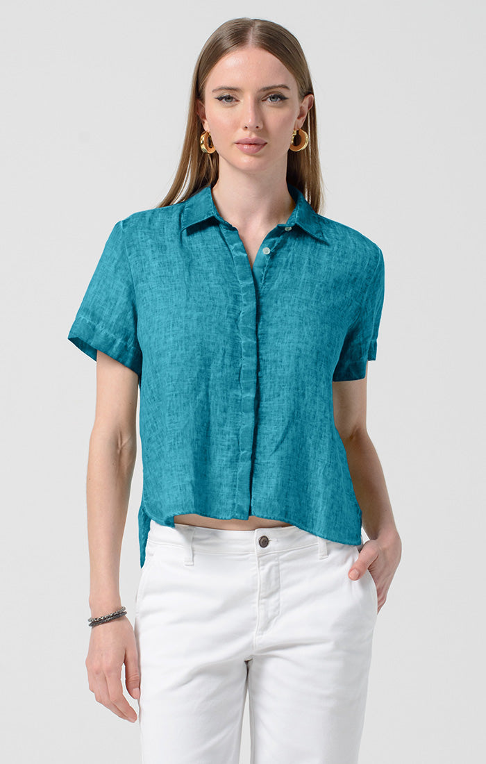 PLOUMANAC'H - SUNRAY LINEN SHIRT - NETTUNO