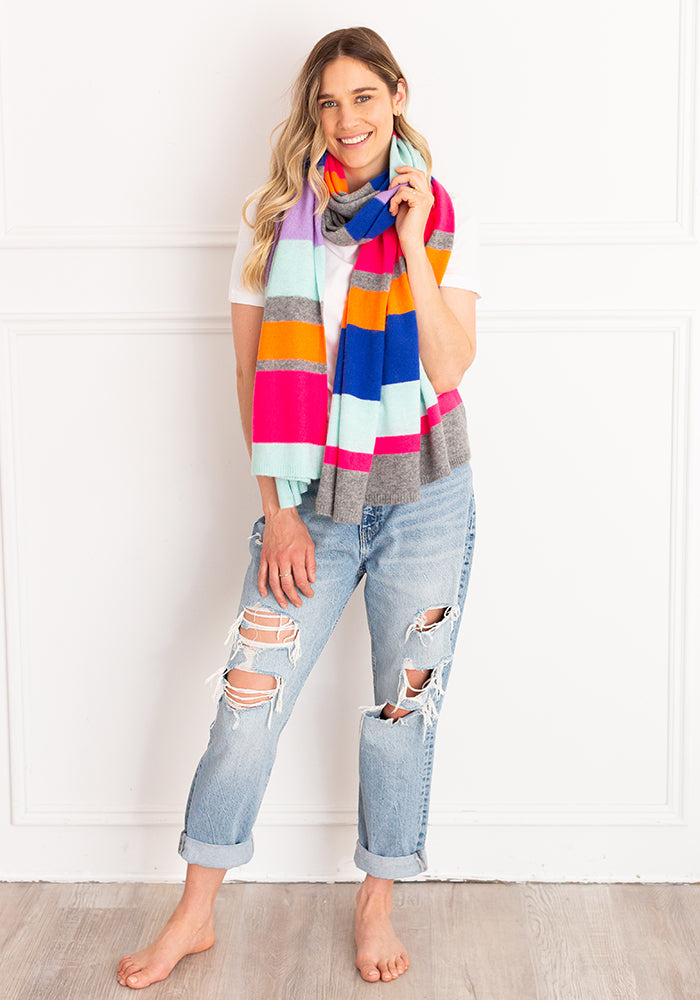 NEW CRAZY STRIPE SCARF