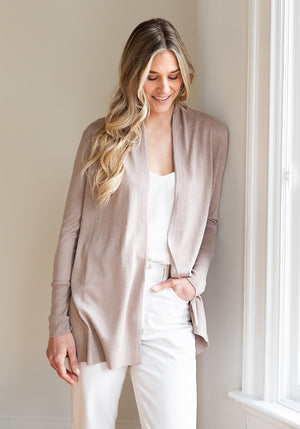 EASY CARDIGAN - KINROSS - DRIFTWOOD