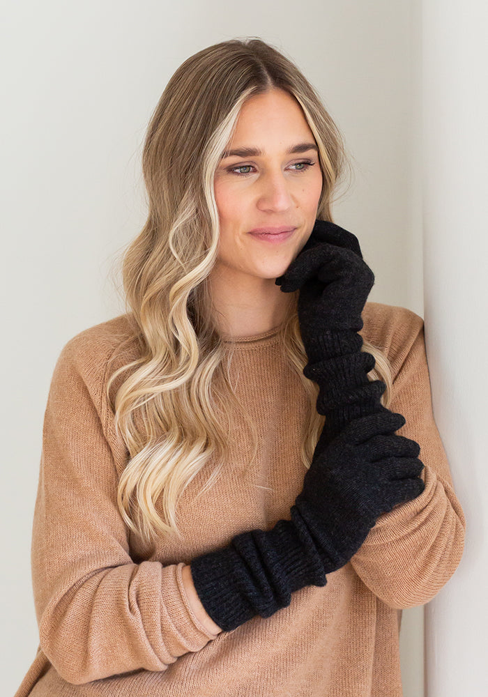 NEW LONG CASHMERE GLOVES