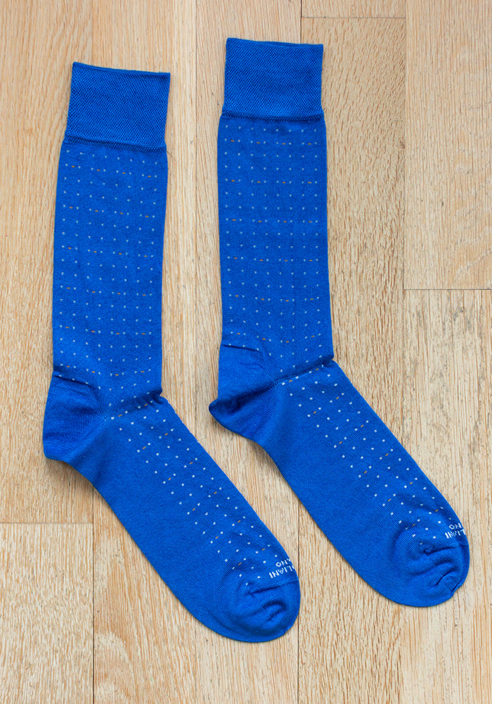 MEN'S CASHMERE SOCKS - MICRO DOT