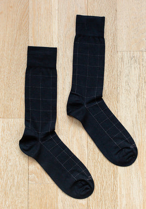 MEN'S CASHMERE SOCKS - WINDOW PANE