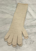 SPARKLE CASHMERE LONG LONG BUTTON GLOVES