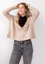 ROLLED EDGE CASHMERE TRIANGLE SCARF