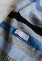 STRIPED CASHMERE BABY BLANKET