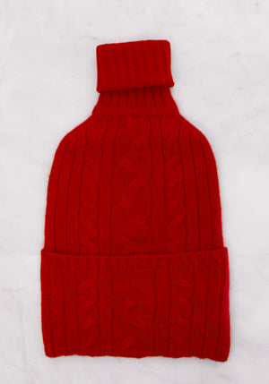 CASHMERE HOT WATER BOTTLE COVER - RED – The Cashmere Shop