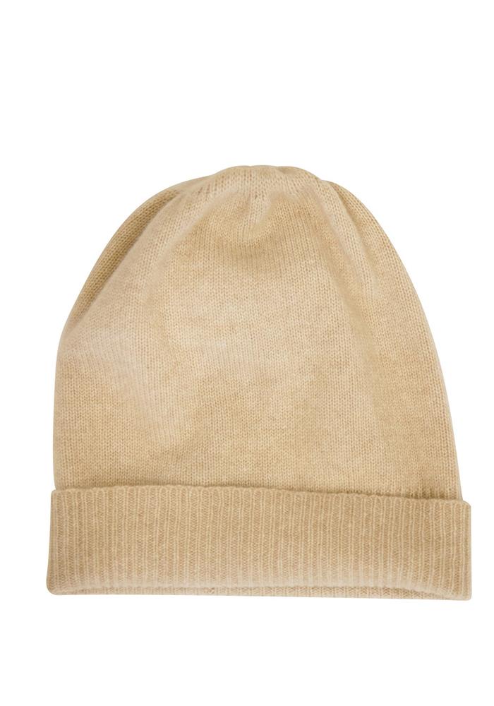Classic Cashmere Hat in Biege or Light Natural 