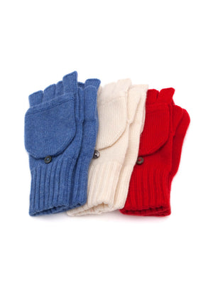 Fold Over Cashmere Mitts - The Cashmere Shop
 - 5