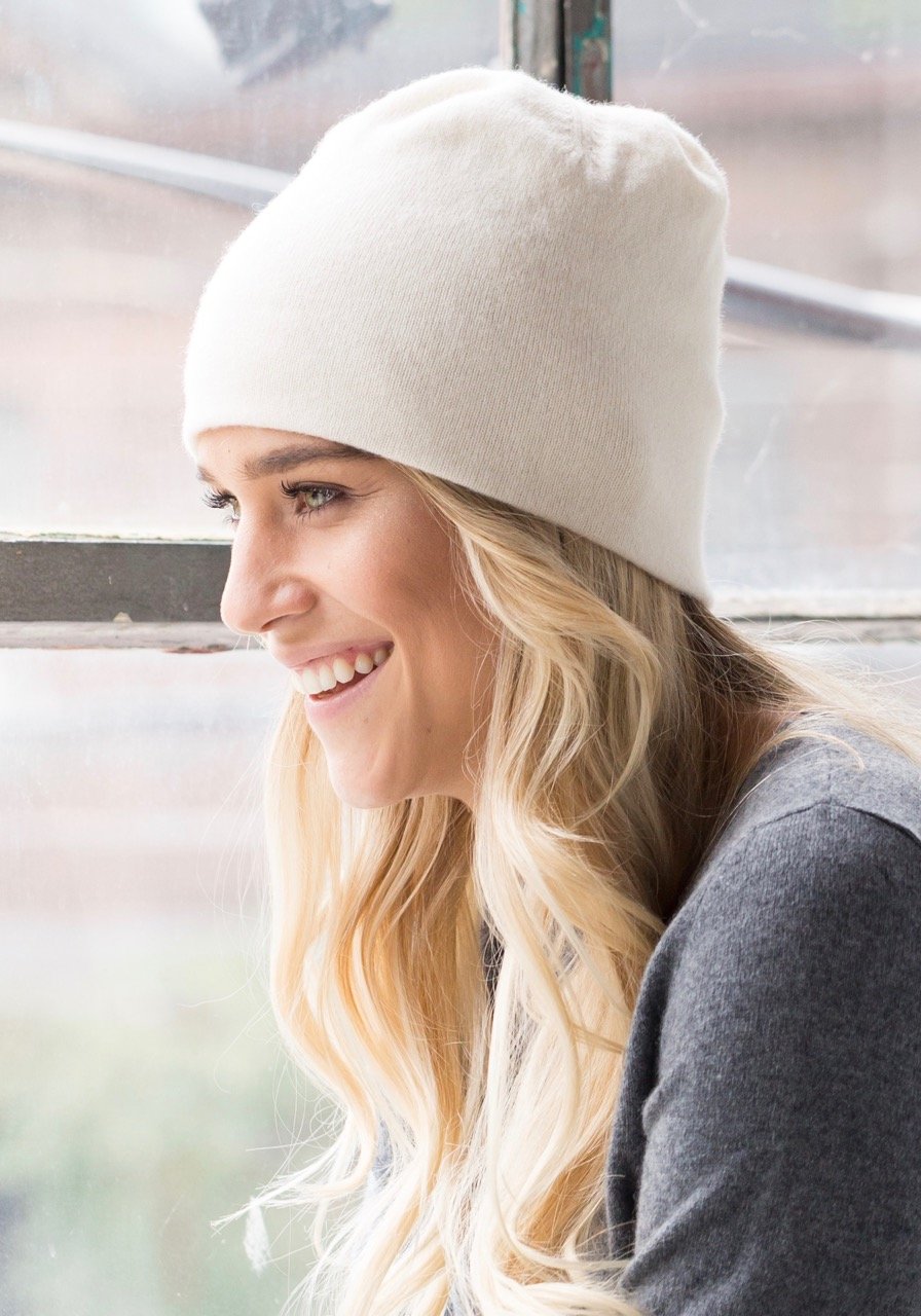 White Cashmere Hat