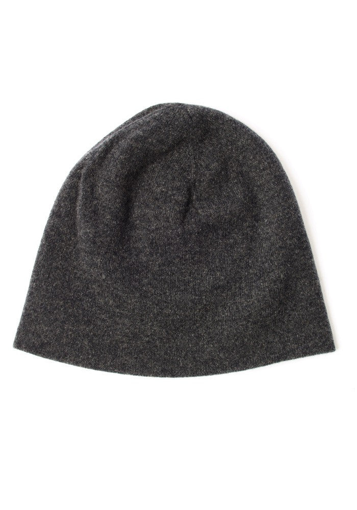 Skull Hat for Women in Charcoal Grey - 100% Mongolian Cashmere by The Cashmere Shop