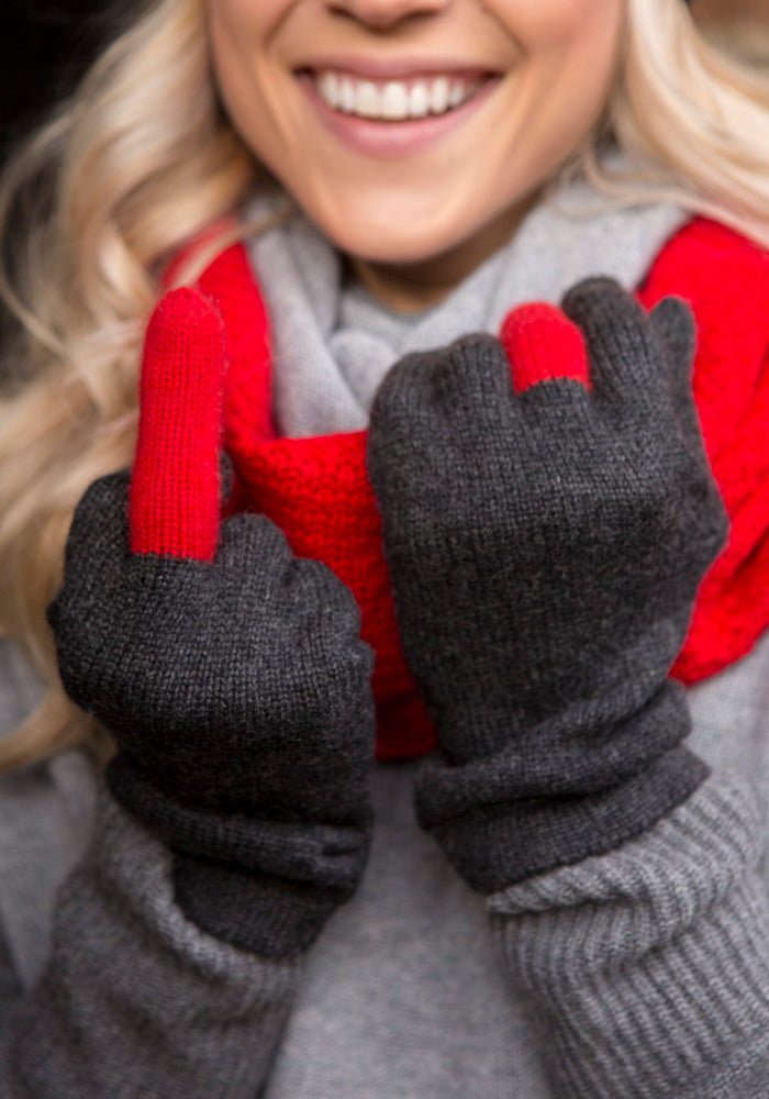 CASHMERE 'FU' GLOVE